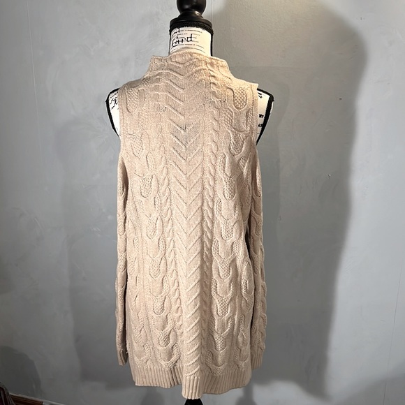 New York & Company Large  Cold-Shoulder Sweater - Picture 3 of 7